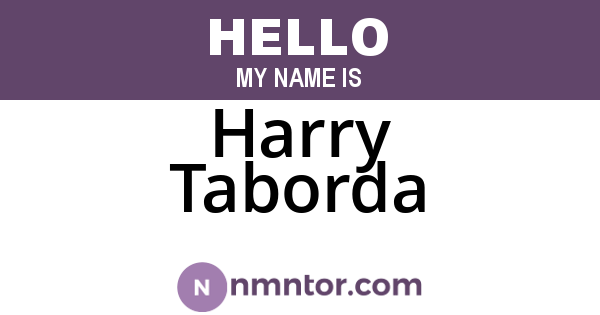 Harry Taborda