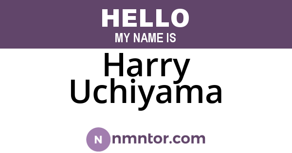 Harry Uchiyama