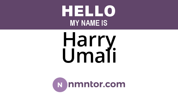 Harry Umali
