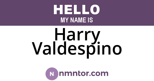 Harry Valdespino