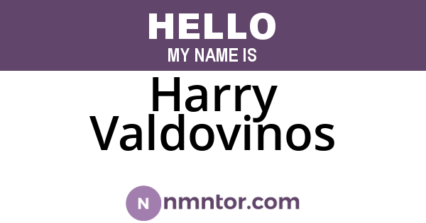 Harry Valdovinos
