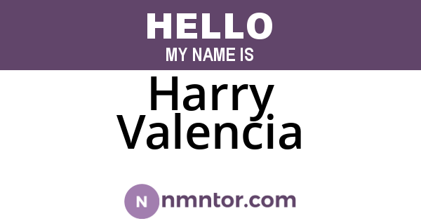 Harry Valencia
