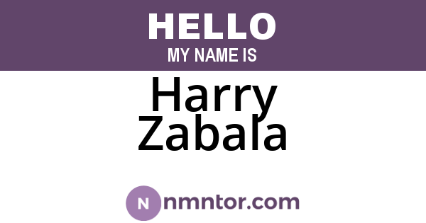 Harry Zabala