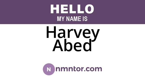 Harvey Abed