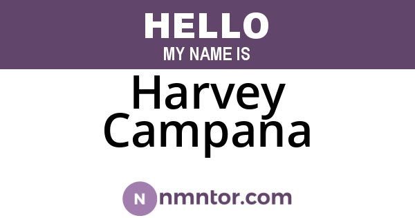 Harvey Campana