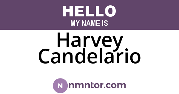 Harvey Candelario