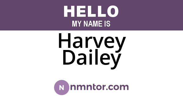 Harvey Dailey