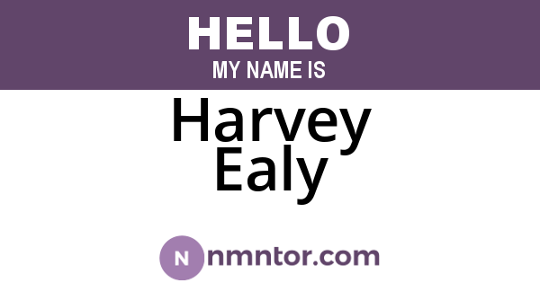 Harvey Ealy