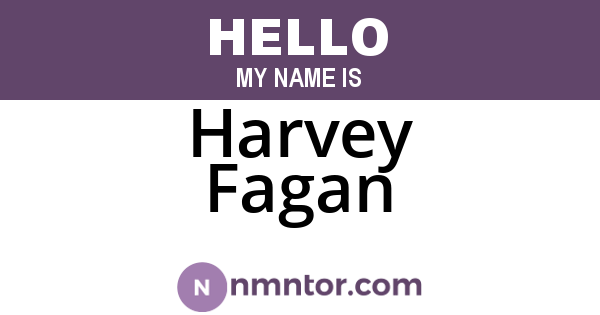Harvey Fagan