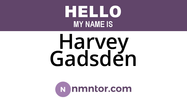 Harvey Gadsden