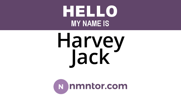 Harvey Jack