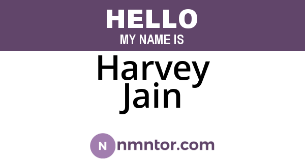 Harvey Jain