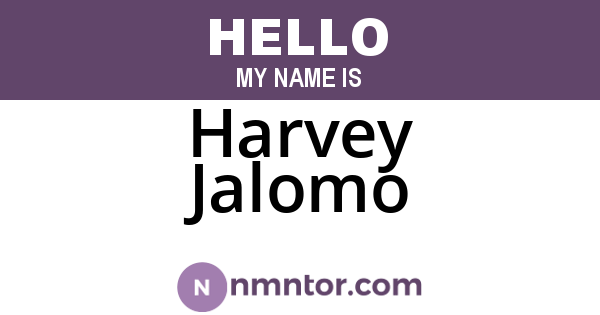 Harvey Jalomo