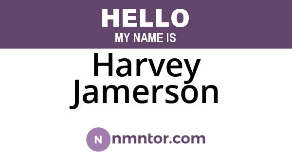 Harvey Jamerson