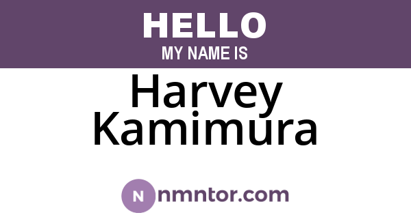 Harvey Kamimura