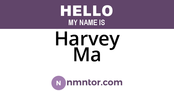 Harvey Ma