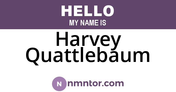 Harvey Quattlebaum
