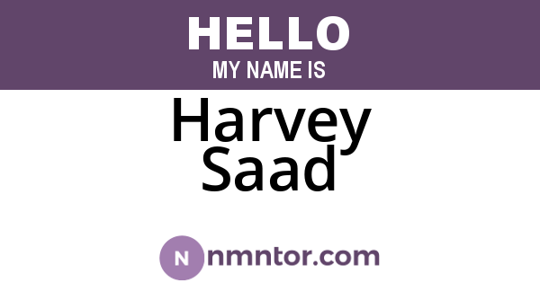 Harvey Saad