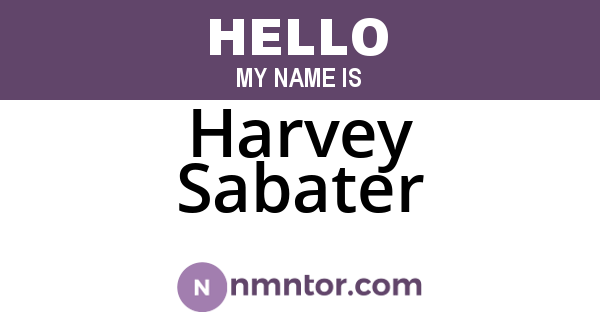 Harvey Sabater
