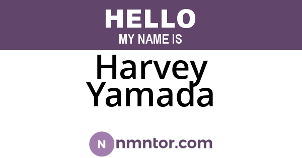 Harvey Yamada