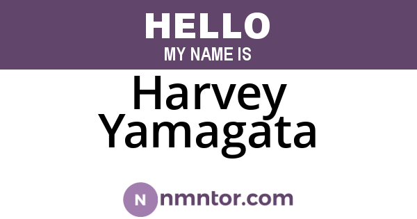 Harvey Yamagata