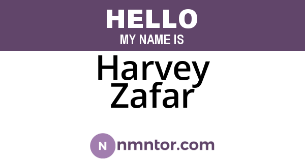Harvey Zafar