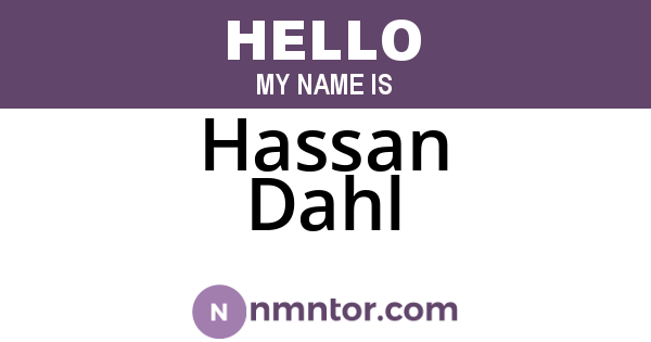 Hassan Dahl