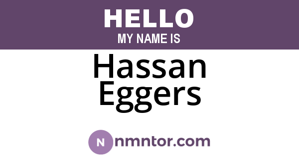 Hassan Eggers