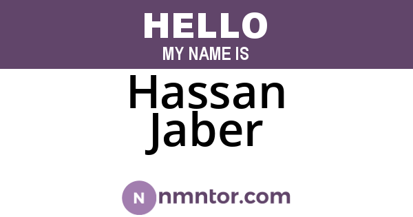 Hassan Jaber