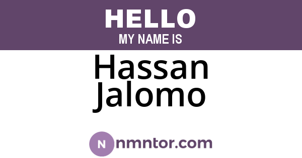 Hassan Jalomo