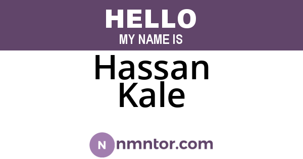 Hassan Kale
