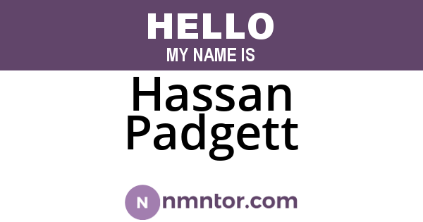 Hassan Padgett
