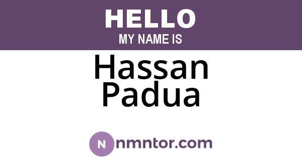Hassan Padua