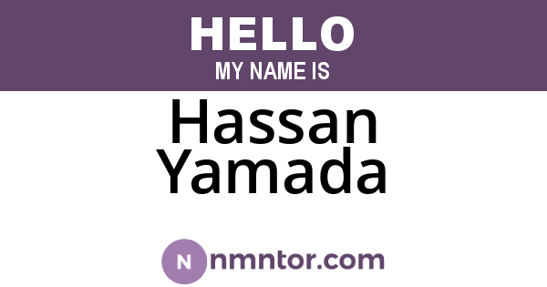 Hassan Yamada