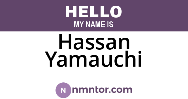 Hassan Yamauchi