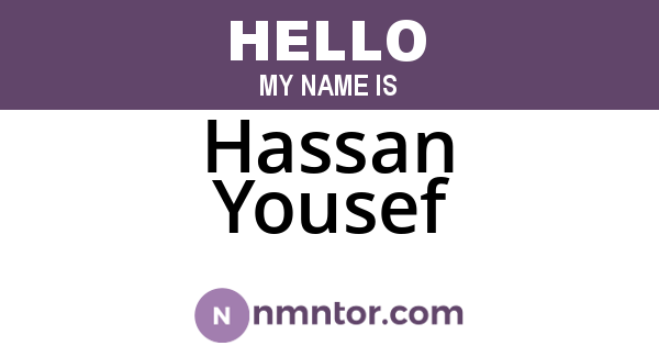 Hassan Yousef