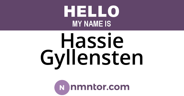 Hassie Gyllensten