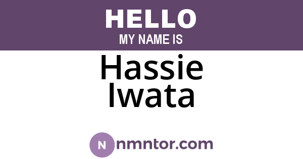 Hassie Iwata