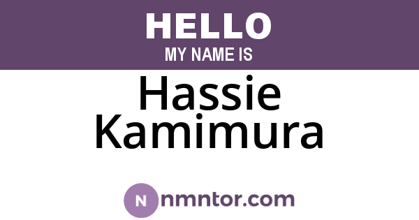 Hassie Kamimura