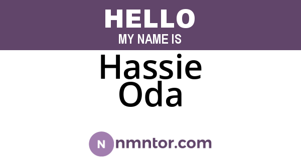 Hassie Oda