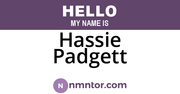 Hassie Padgett