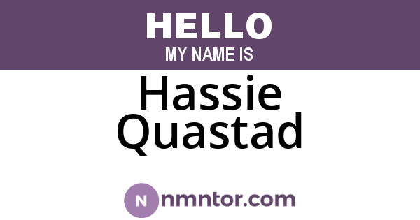 Hassie Quastad