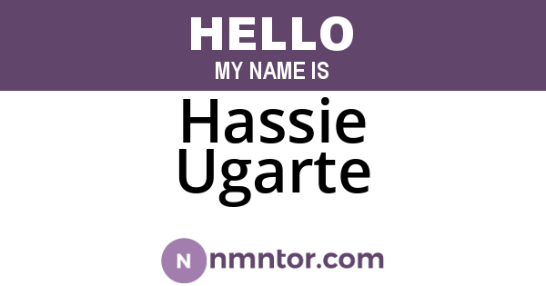 Hassie Ugarte