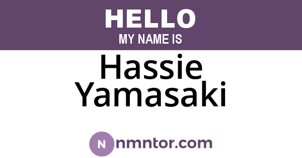 Hassie Yamasaki