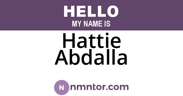 Hattie Abdalla