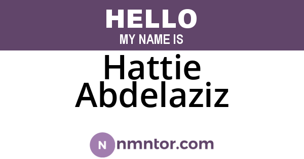 Hattie Abdelaziz
