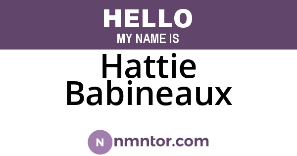 Hattie Babineaux