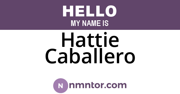 Hattie Caballero