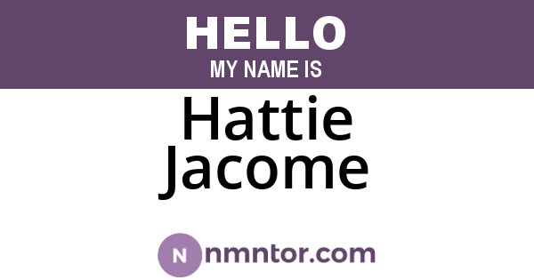 Hattie Jacome