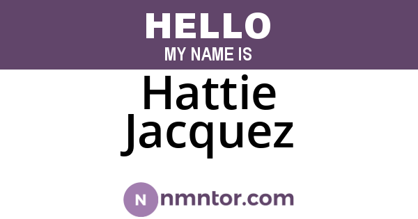 Hattie Jacquez